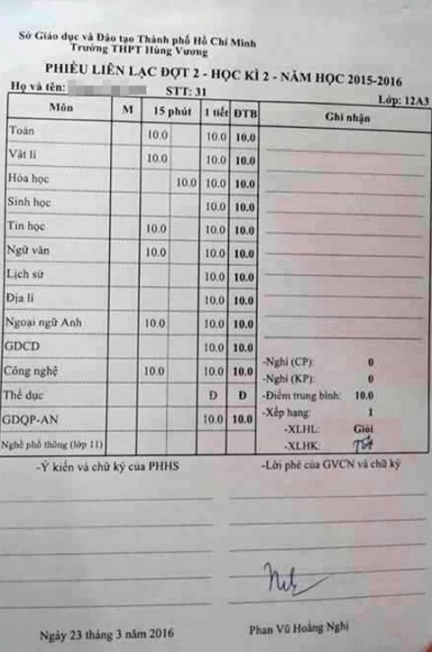 Học sinh 'bỗng dưng' được 10 điểm sẽ phải làm lại bài kiểm tra - ảnh 1