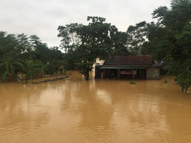 Hàng vạn căn nhà ở Hà Tĩnh chìm trong nước, 2 người tử vong - ảnh 2