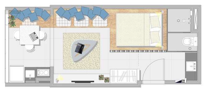 Căn hộ 27 m2 vừa đủ cho gia đình nhỏ - ảnh 1