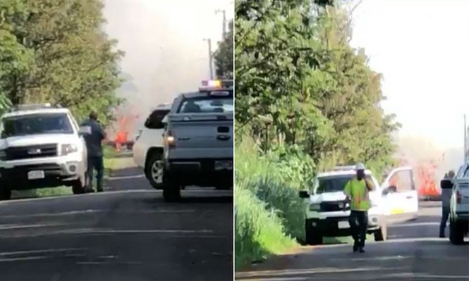 Mục kích dung nham đỏ rực phun trào từ miệng núi lửa Hawaii - ảnh 4