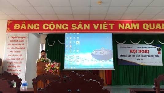 Hậu Giang: Tổ chức hội nghị tập huấn về ATVSTP năm 2018 - ảnh 1