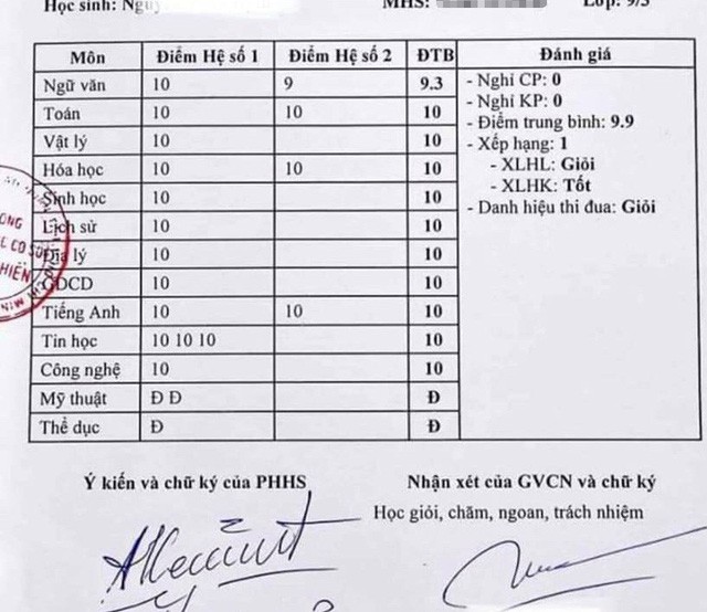 Nam sinh Sài Gòn gây choáng với bảng điểm chi chít 10 - ảnh 1