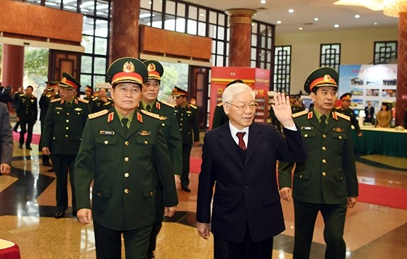 Tổng Bí thư, Chủ tịch nước dự Hội nghị Quân chính toàn quân - ảnh 4