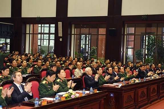 Tổng Bí thư, Chủ tịch nước dự Hội nghị Quân chính toàn quân - ảnh 7