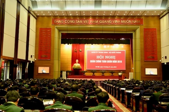 Tổng Bí thư, Chủ tịch nước dự Hội nghị Quân chính toàn quân - ảnh 8