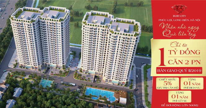 Căn hộ Long Biên chỉ từ 1 tỷ đồng, nhận nhà quý 2/2019 - ảnh 1