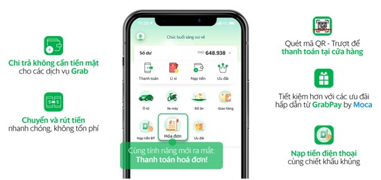 Ví điện tử GrabPay by Moca triển khai tính năng thanh toán hóa đơn - ảnh 1