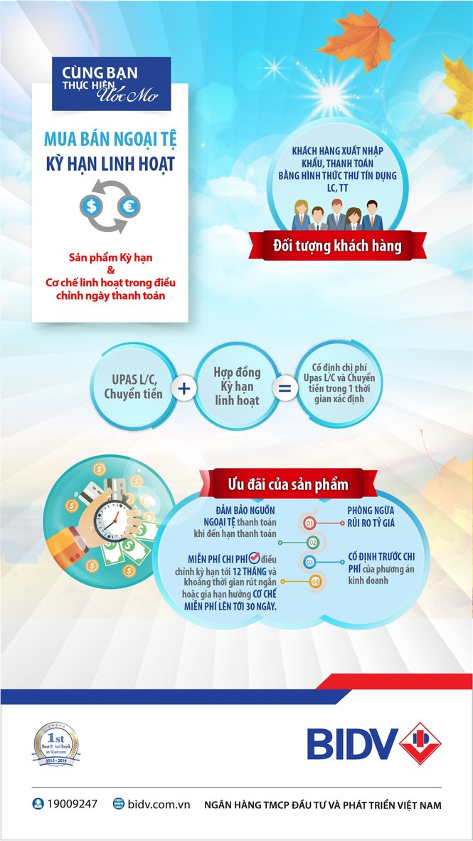 Những lợi ích từ mua bán ngoại tệ kỳ hạn linh hoạt tại BIDV - ảnh 1