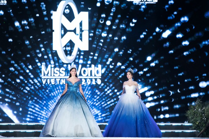 Hoa hậu Đỗ Mỹ Linh, Tiểu Vy lộng lẫy trên sân khấu Chung kết Miss World VN - ảnh 1