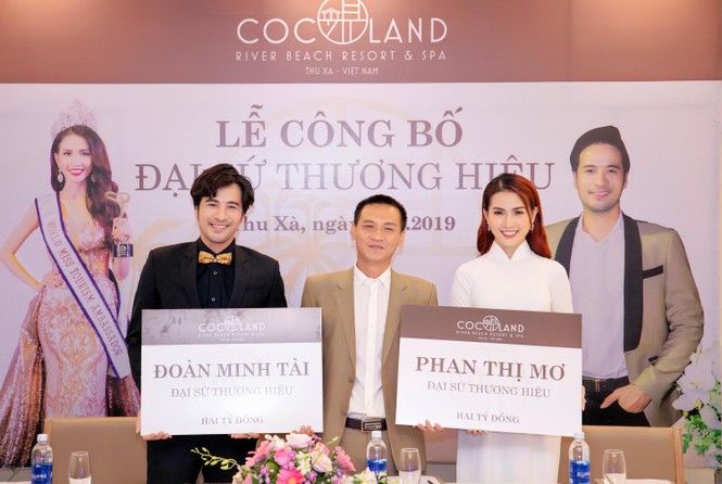 Hoa hâu Phan Thị Mơ và Đoàn Minh Tài là đại sứ thương hiệu Cocoland Resort - ảnh 1