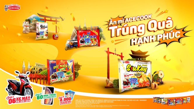 Acecook Việt Nam trao tặng 2,066 giải thưởng hấp dẫn hơn 3,2 tỷ đồng - ảnh 1