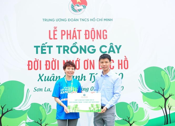 ALMA cùng TW Đoàn phát động Tết Trồng Cây 2020 tại Sơn La - ảnh 1