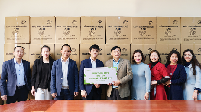 Mạng xã hội Gapo trao tặng 80.000 khẩu trang y tế - ảnh 1