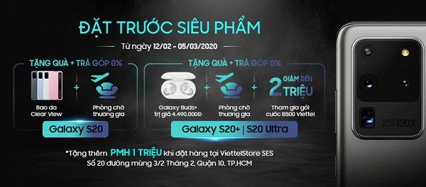 Đặt Samsung Galaxy S20 series tại Viettel Store nhận ưu đãi tới 6,5 triệu đồng - ảnh 1