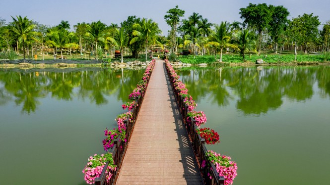 Mục sở thị những cây cầu đẹp như tranh trong lòng thành phố xanh Ecopark - ảnh 8 Mục sở thị những cây cầu đẹp như tranh trong lòng thành phố xanh Ecopark - ảnh 8