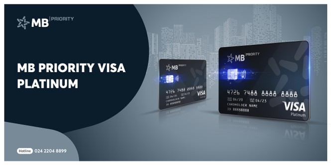 Ra mắt thẻ tín dụng quốc tế MB Priority Visa Platinum - ảnh 1