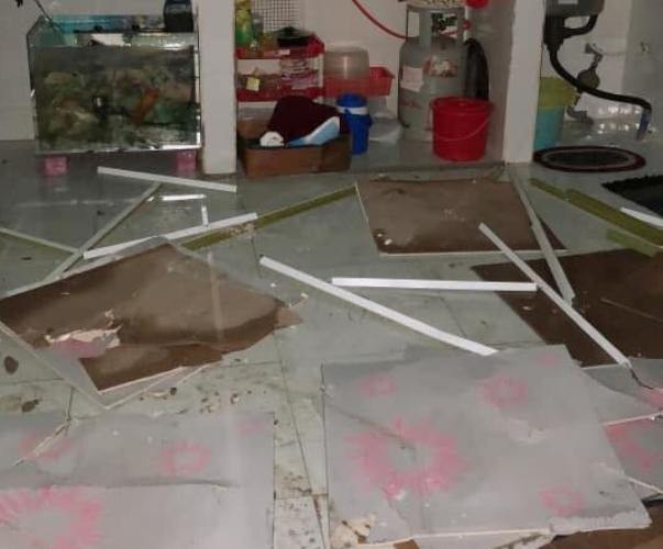 Gió lốc làm cây đổ, nhà sập hai mẹ con may mắn thoát chết - ảnh 3