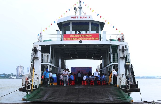 Bến phà Vàm Cống chính thức dừng hoạt động sau trăm năm đưa khách - ảnh 5