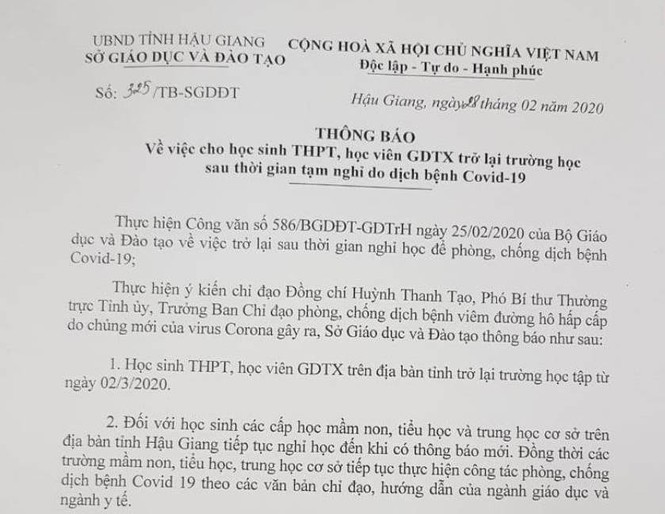 Nghệ An chốt thời gian học sinh trở lại trường - ảnh 2