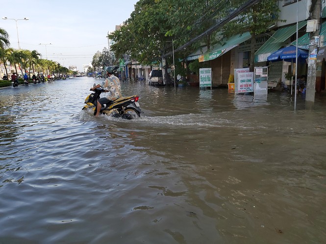 Triều cường dâng cao, Cần Thơ chìm trong biển nước - ảnh 5