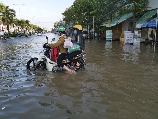 Triều cường dâng cao, Cần Thơ chìm trong biển nước - ảnh 1