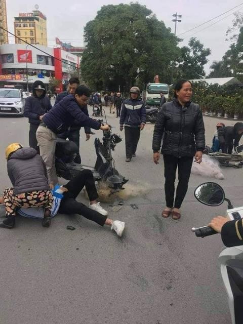 Học sinh ngã lăn quay nghi bị quăng lưới: CSGT Thanh Hóa nói gì? - ảnh 1