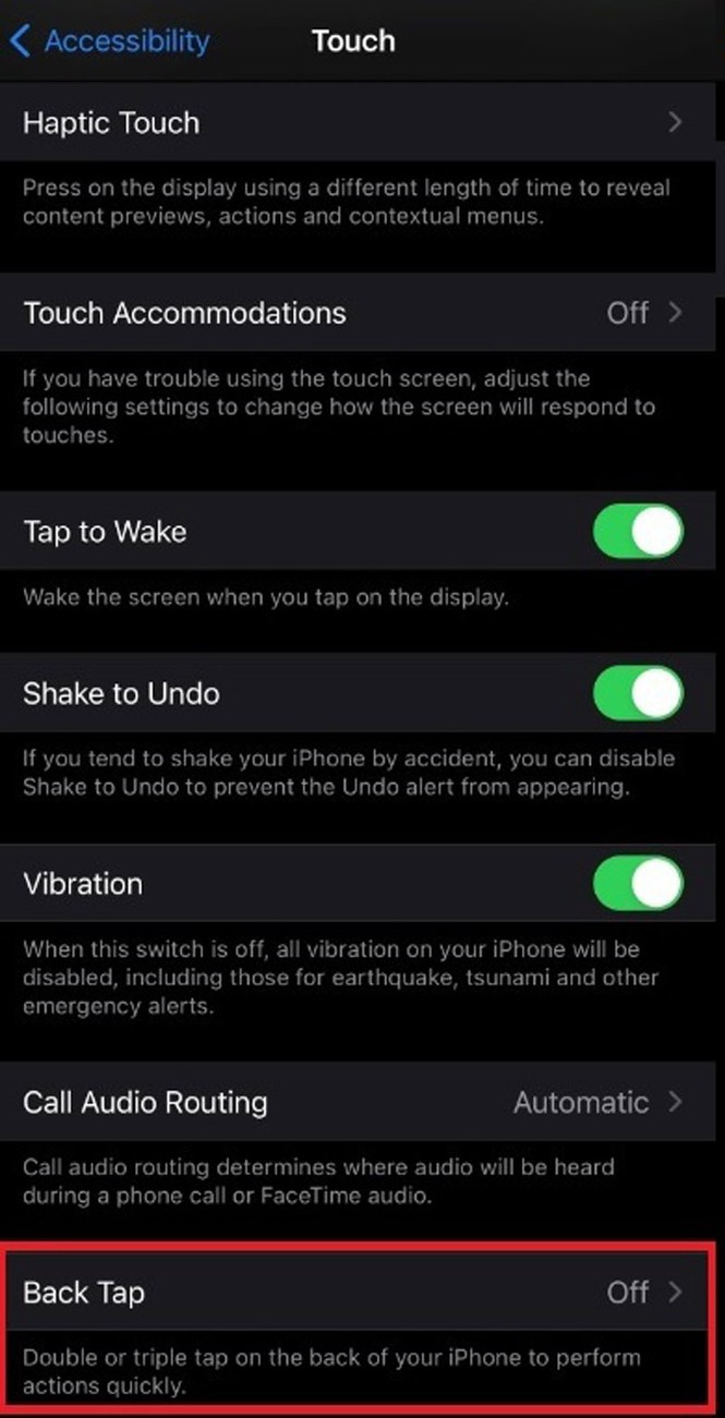 Hướng dẫn bật tính năng Back Tap trên iOS 14 - ảnh 4