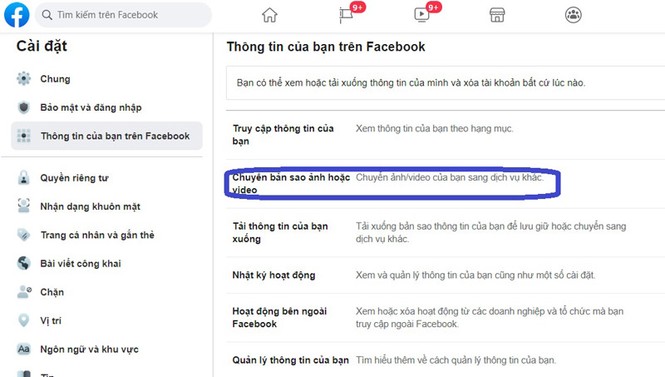 Hướng dẫn chuyển hình ảnh từ Facebook sang Google Photos - ảnh 4