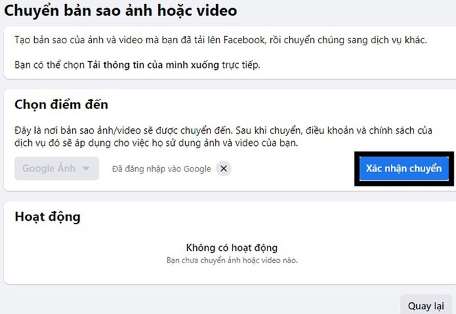 Hướng dẫn chuyển hình ảnh từ Facebook sang Google Photos - ảnh 9