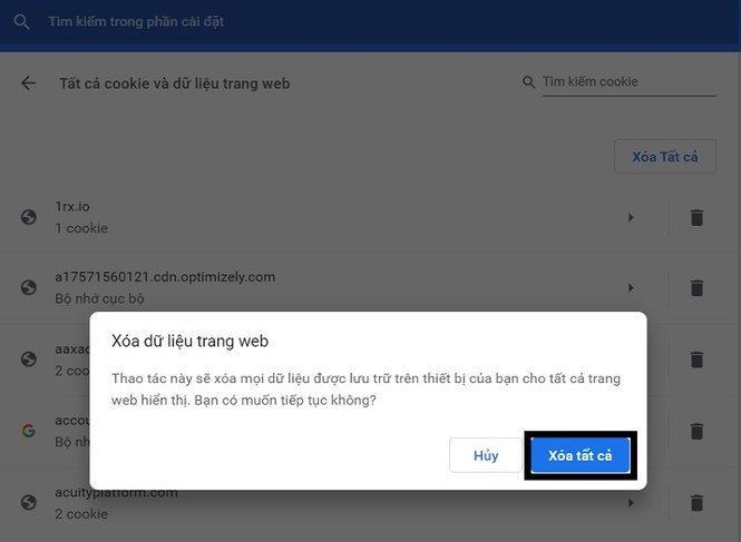 Cách xóa Cookie trên Google Chrome - ảnh 6