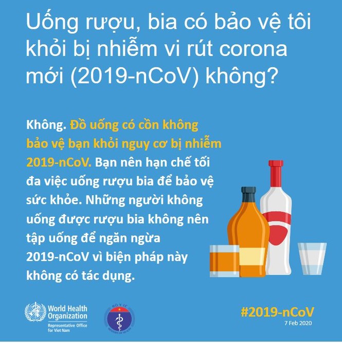 Uống bia rượu phòng chống được virus corona? - ảnh 1