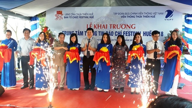 Ra mắt trung tâm báo chí Festival Huế 2018 - ảnh 1