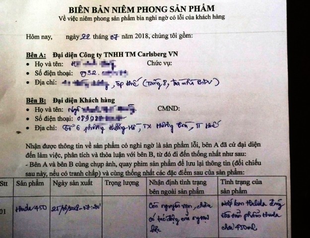 Phát hiện chai bia Huda bị 'đóng nhầm' nắp Halida - ảnh 2
