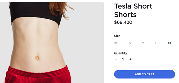 Ai chơi lớn chứ Tesla lại chơi nhỏ, đang sản xuất ô tô bỗng nhiên bán quần soóc siêu ngắn - ảnh 3