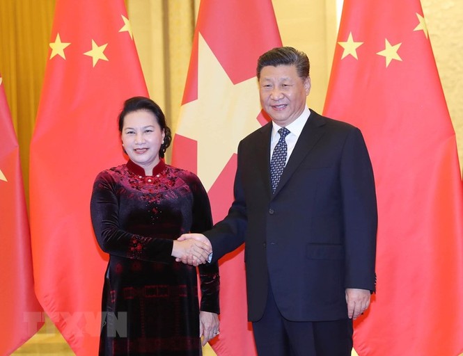 Chủ tịch Quốc hội hội kiến với các nhà lãnh đạo Trung Quốc - ảnh 2