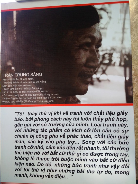 Nhà báo xé…báo dán tranh - ảnh 1