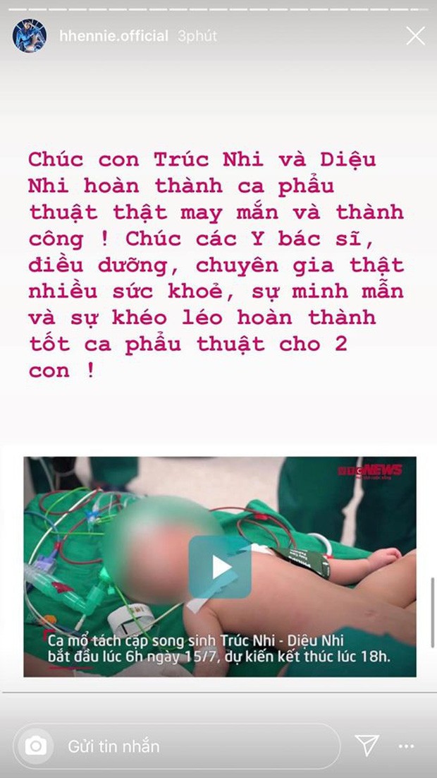 Các sao V-Biz gửi lời chúc tốt đẹp tới hai bé song sinh dính liền - ảnh 4