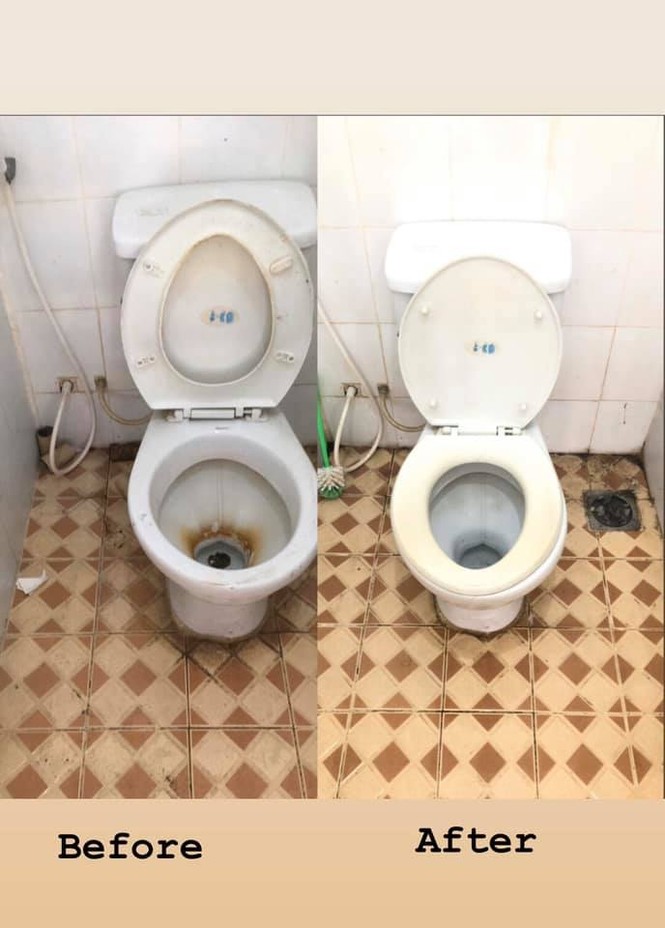 Cách ly Covid - 19 : Sẵn chuyên môn ngành Khách sạn, cậu bạn này lao vào dọn WC khu cách ly sạch bong như mới - ảnh 2
