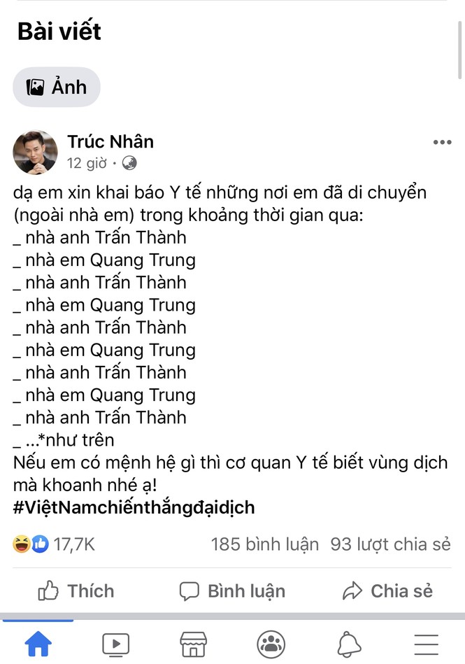 Trúc Nhân khai báo lịch trình di chuyển giữa mùa dịch, đi đâu mà đi lắm thế? - ảnh 1