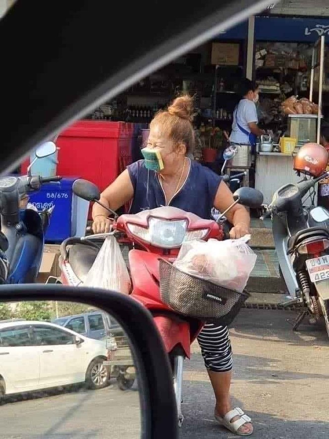 Khẩu trang tự chế khiến người nhìn sốc té ghế - ảnh 4