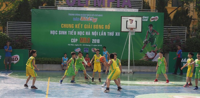 32 đội bóng rổ “nhí” hay nhất Hà Nội tranh tài - ảnh 3