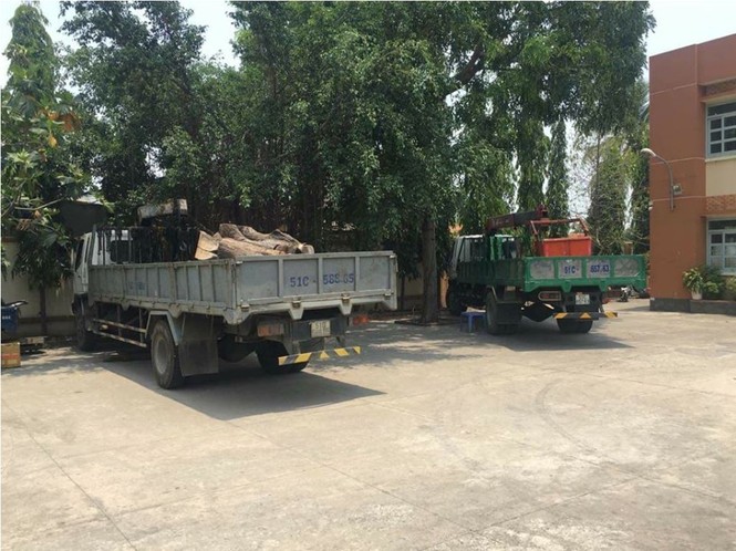 Ngang nhiên thuê xe cẩu trộm gỗ của 'đối tác' - ảnh 1