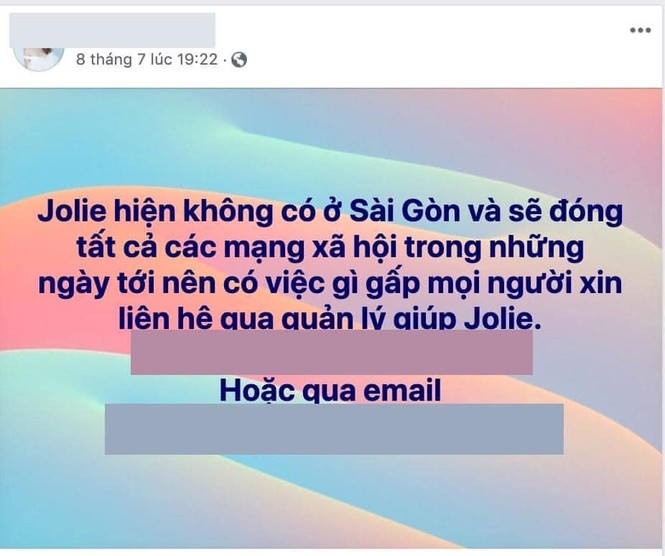 Jolie Nguyễn thông báo đóng tài khoản MXH, có liên quan đến việc Binz và Châu Bùi hẹn hò? - ảnh 2