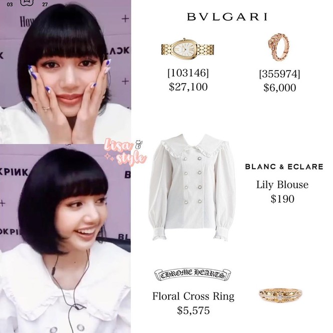 Netizen phát hiện Lisa đã từng đeo trang sức của BVLGARI trị giá 1,7 tỉ đồng từ năm ngoái - ảnh 3