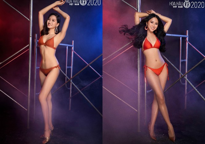 Dàn thí sinh Top 60 Hoa Hậu Việt Nam 2020 khoe chân dài miên man với bikini nóng bỏng - ảnh 12