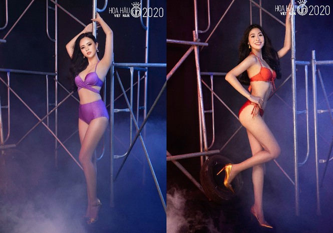 Dàn thí sinh Top 60 Hoa Hậu Việt Nam 2020 khoe chân dài miên man với bikini nóng bỏng - ảnh 2