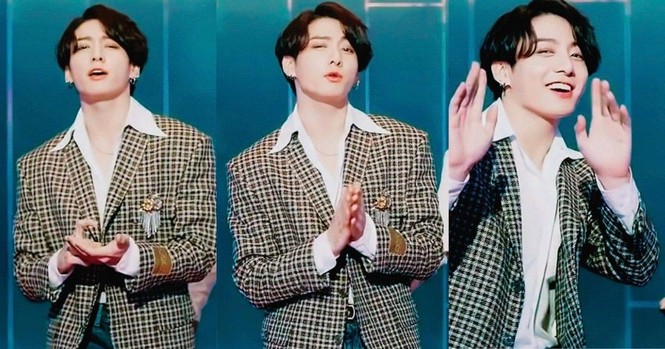 Chỉ có thể là Jung Kook (BTS), mặc đồ đẹp đến mức người nổi tiếng cũng muốn “cheap moment” - ảnh 1