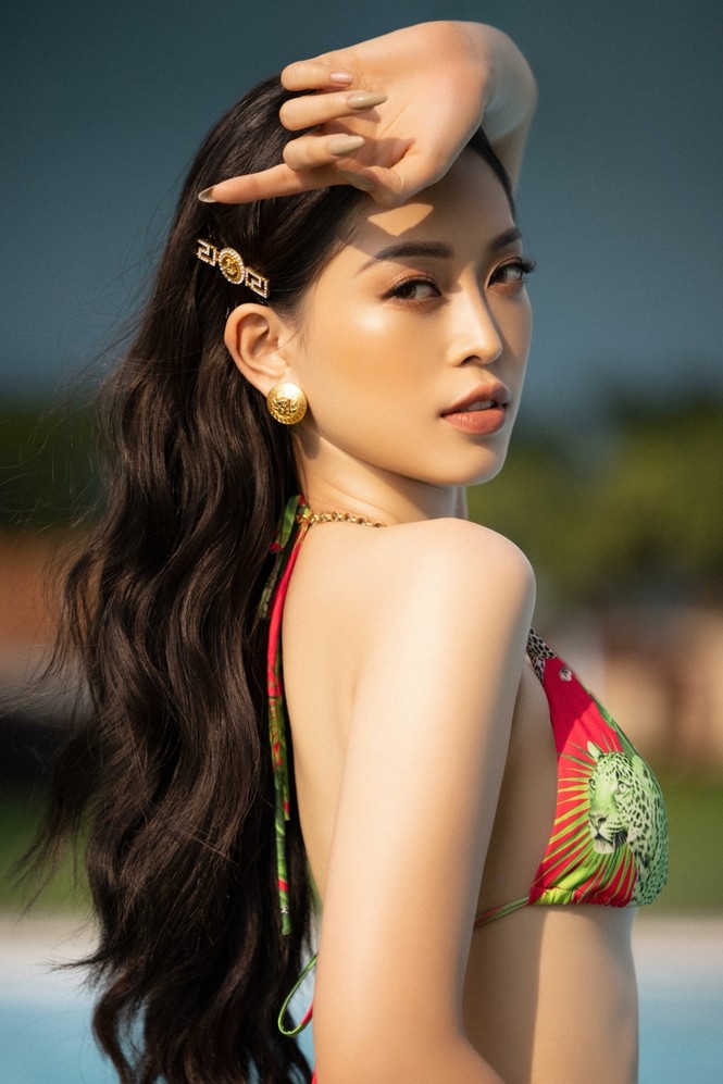 Cận cảnh nhan sắc quyến rũ của Hoa Hậu Tiểu Vy và hai Á hậu ngày cuối đương nhiệm - ảnh 4