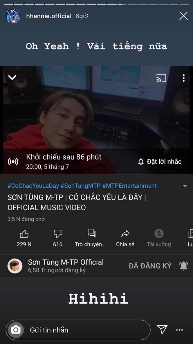 Sơn Tùng M-TP hỏi