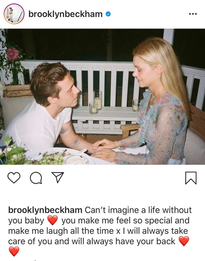 Brooklyn Beckham chia sẻ hình ảnh cầu hôn Nicola Peltz - ảnh 1